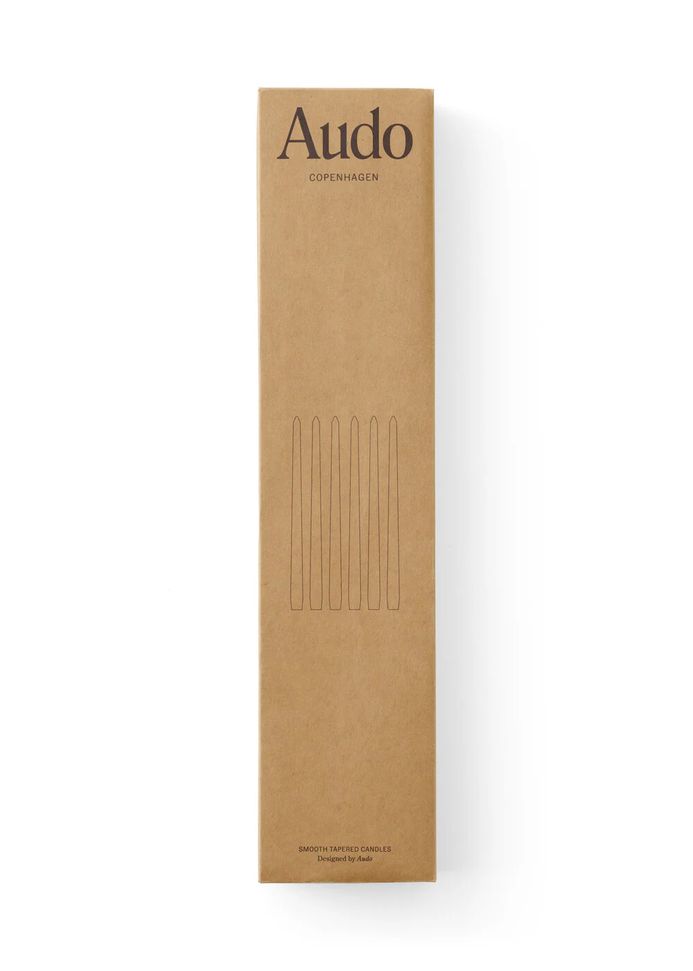 Audo Copenhagen  Spire Smooth Tapered lys 6-pak, Ivory