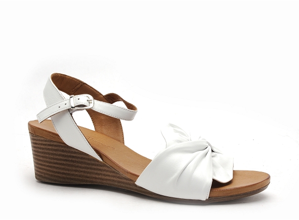 Coco abricot nu pieds talons femme mulsans blanc