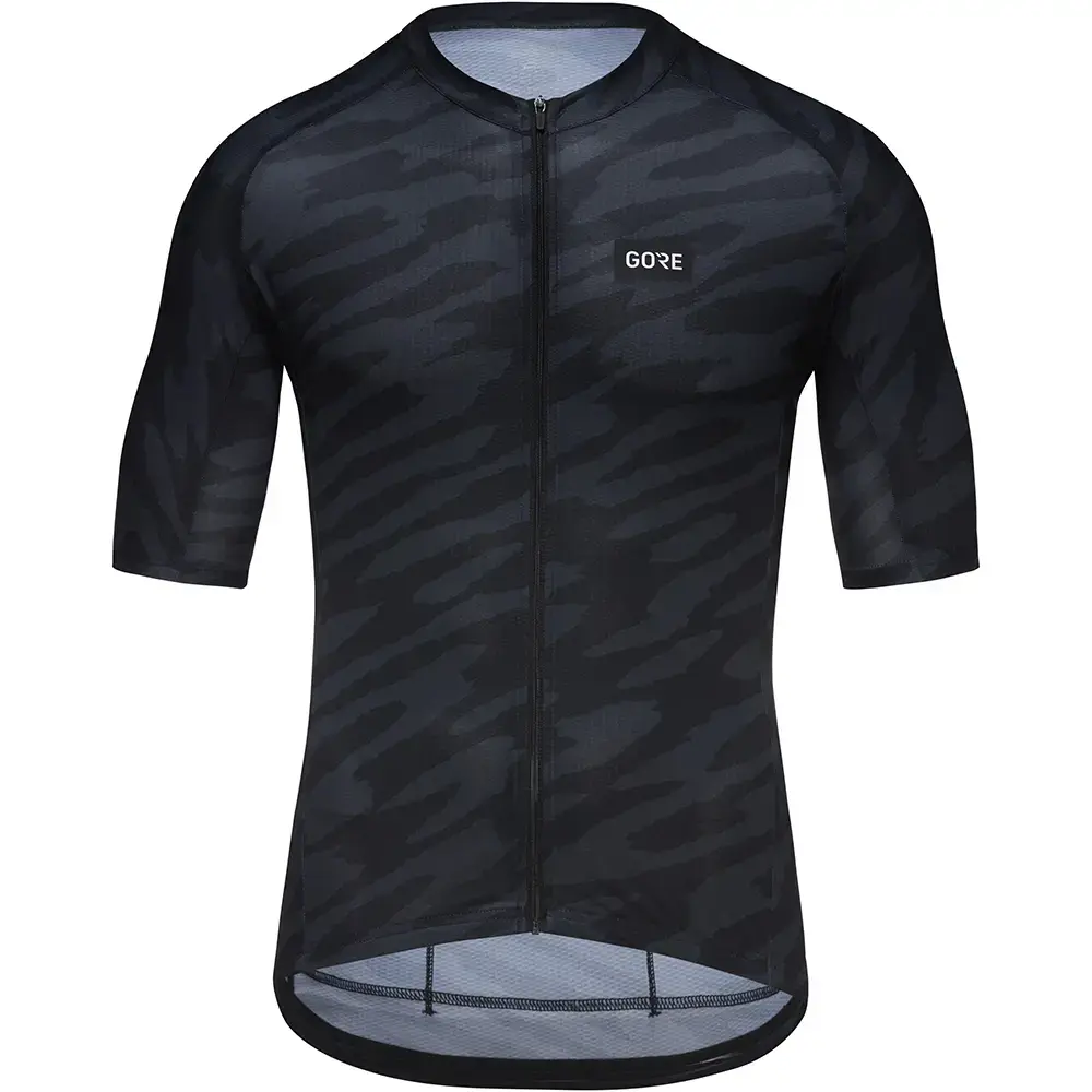 GORE Wear Spirit Organic Camo Fietsshirt Korte Mouwen Zwart Heren