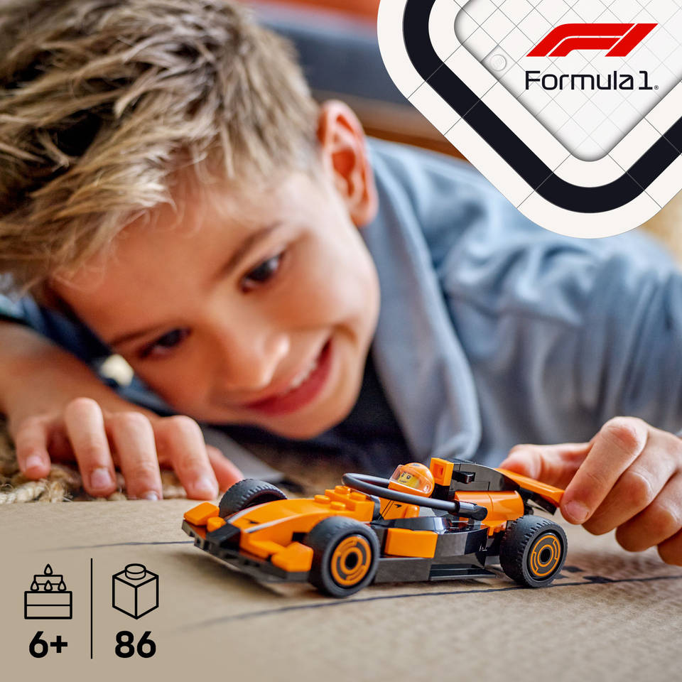 LEGO City F1 coureur met McLaren racewagen 60442