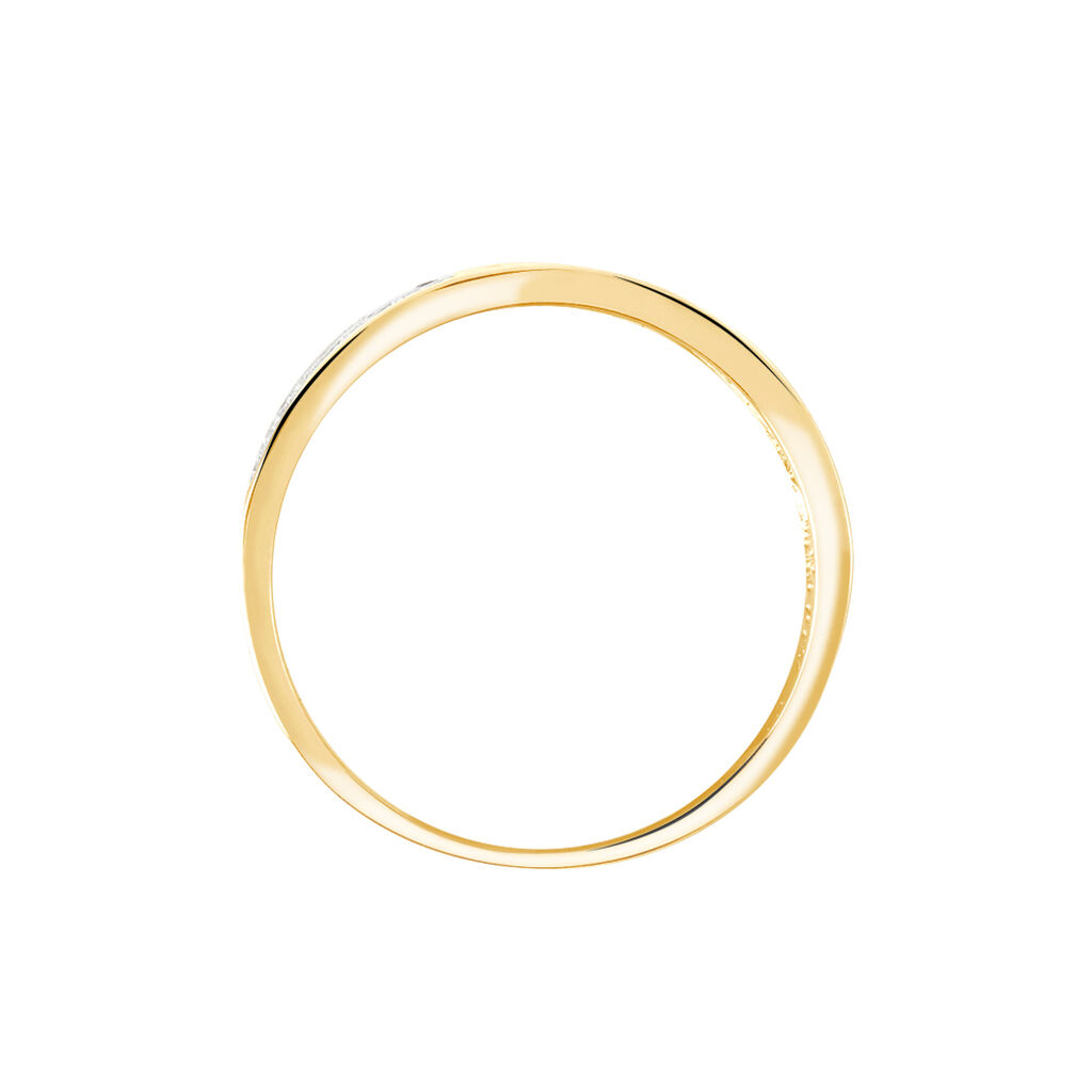 Bague Morjana Or Jaune Oxyde De Zirconium