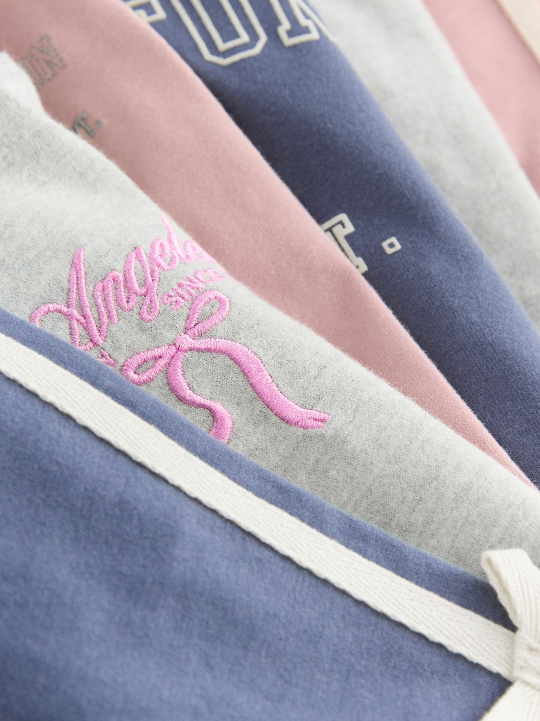 Pink/Navy Washington Print - Joggingbroek pyjama's 3 stuks (9mnd-8jr)