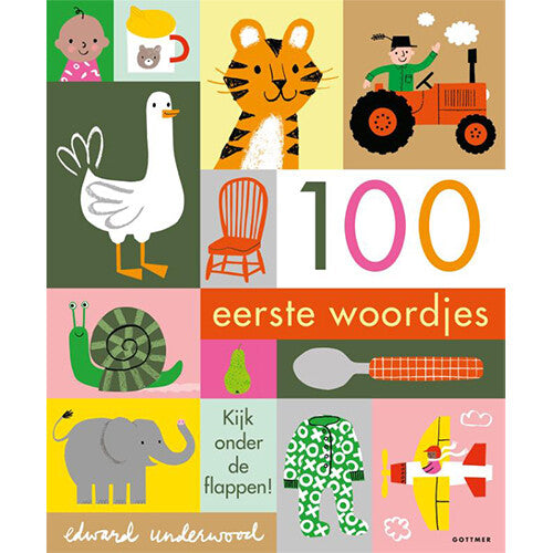 Uitgeverij gottmer flapjesboek 100 eerste woordjes