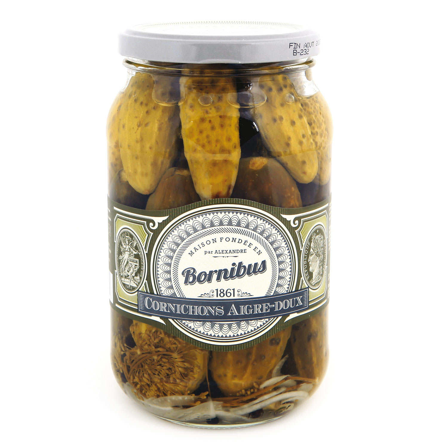 Gros cornichons aigre-doux
