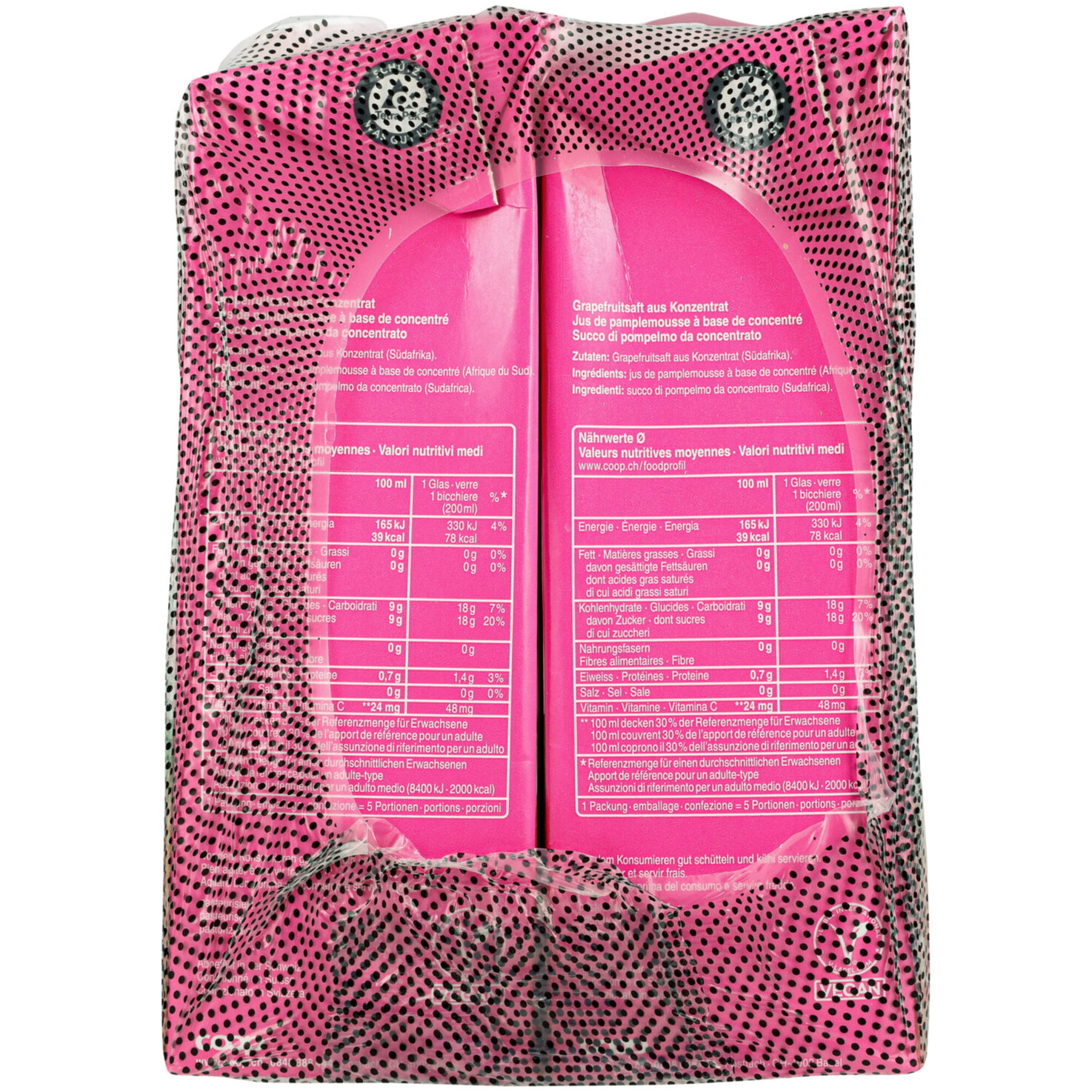 Grapefruitsaft pink 4x1l