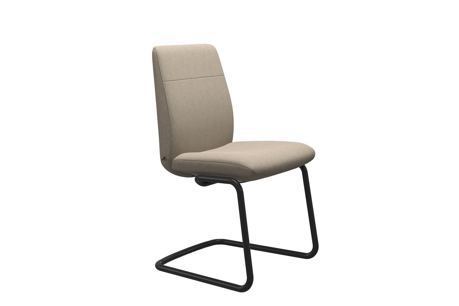 Chilli spisestol Tekstil Calido - Light Beige - Sort