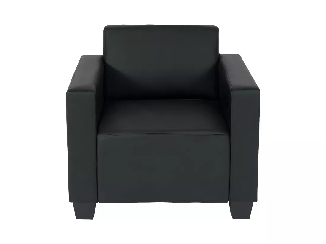 Fauteuil lounge Moncalieri, noir