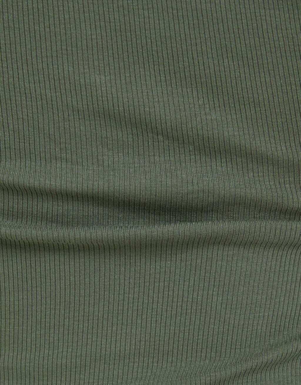 Camiseta canelada de manga curta