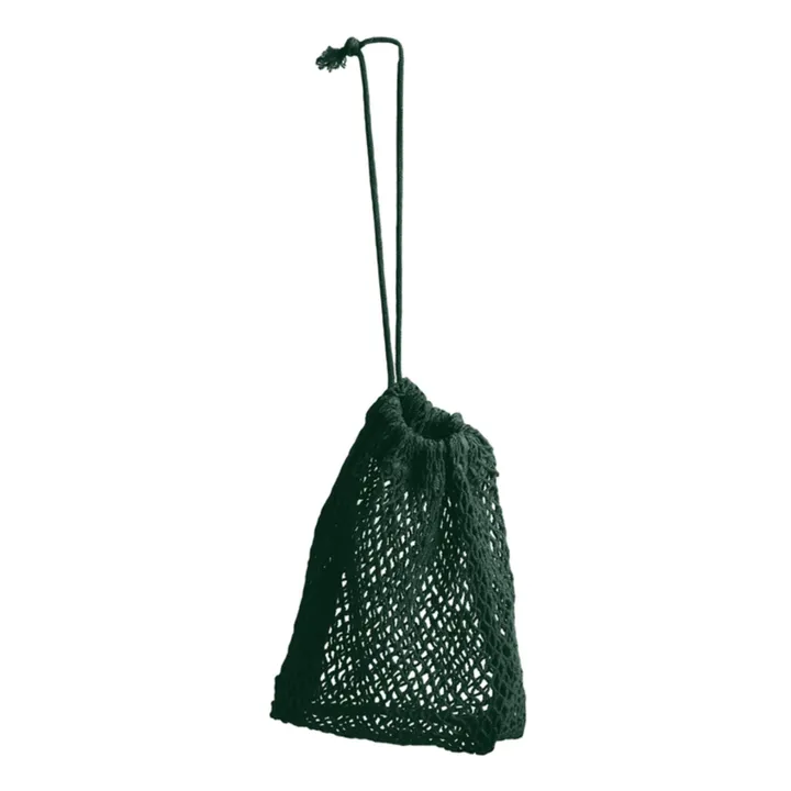 The Organic Company Sac filet en coton bio L | Vert foncé