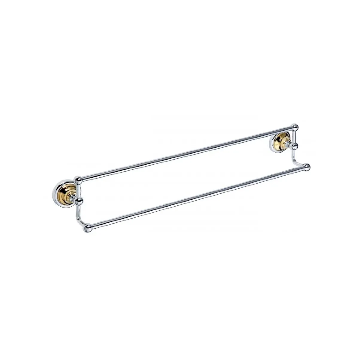 Bemeta - Maison De La Tendance BEMETA Porte-serviettes double RETRO - Chrome-or