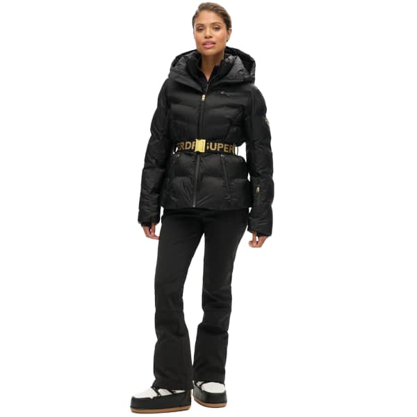 Veste de ski SUPERDRY LUXE PUFFER JACKET BLACK