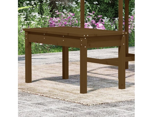VIDAXL - Banc de jardin marron miel 80x44x45 cm bois de pin massif