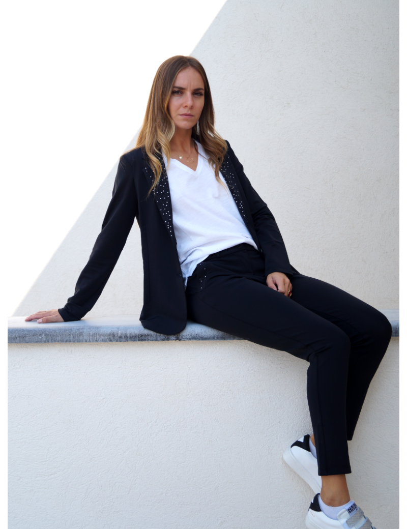 HBT BLAZER SHIRLEY GLAM ROCK STRASS BLACK