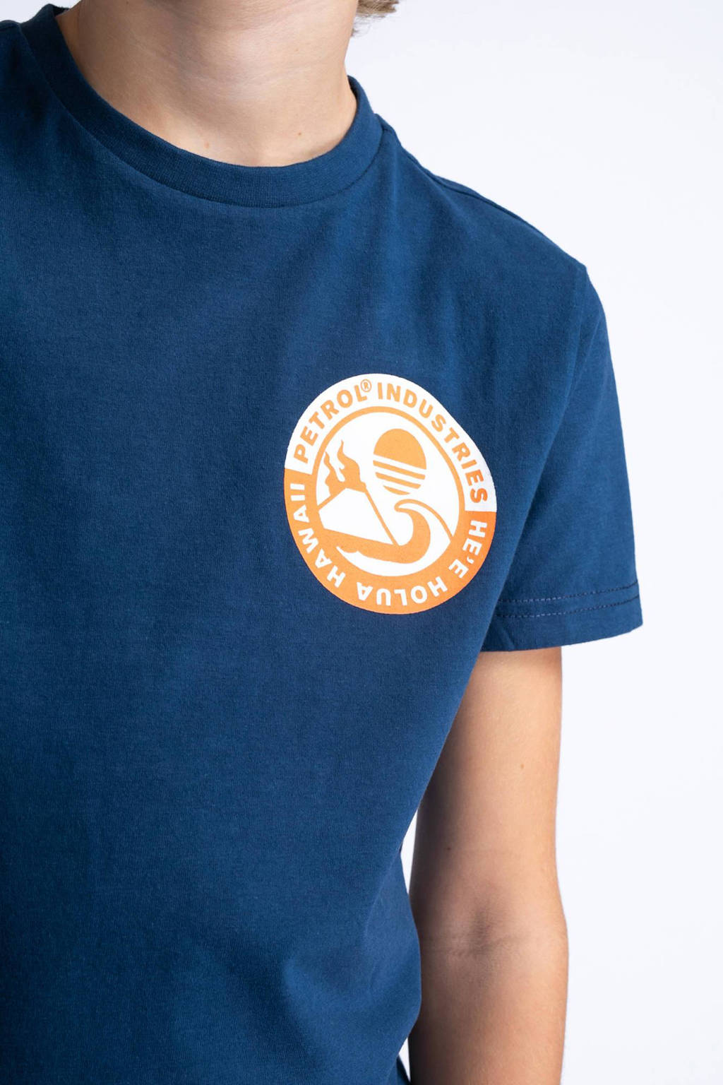 Petrol Industries T-shirt met logo blauw