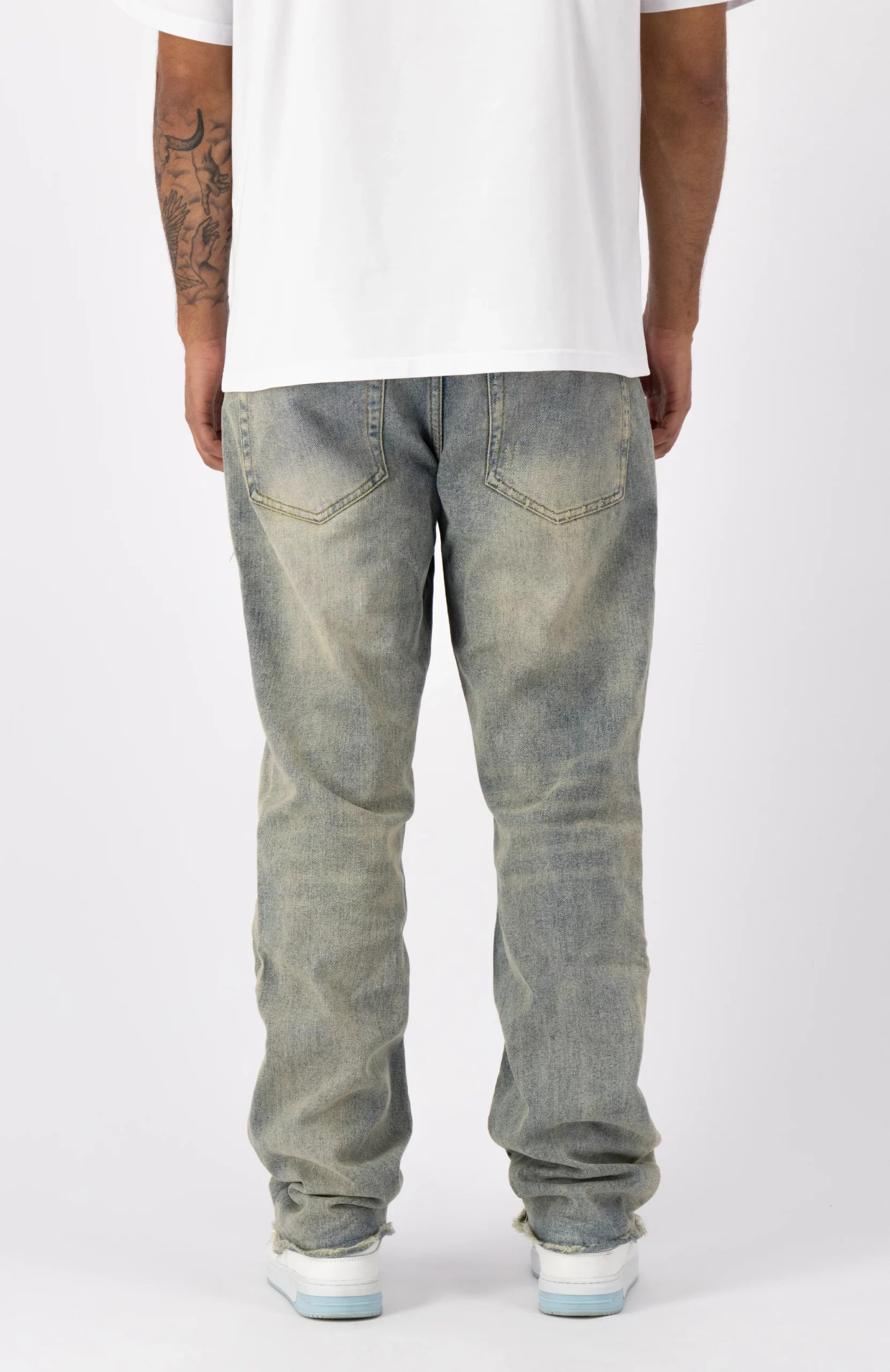 Black Bananas Distressed Jeans Blauw
