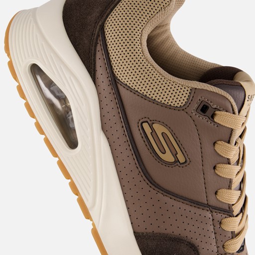 Skechers Uno-Retro One Sneakers bruin Suede