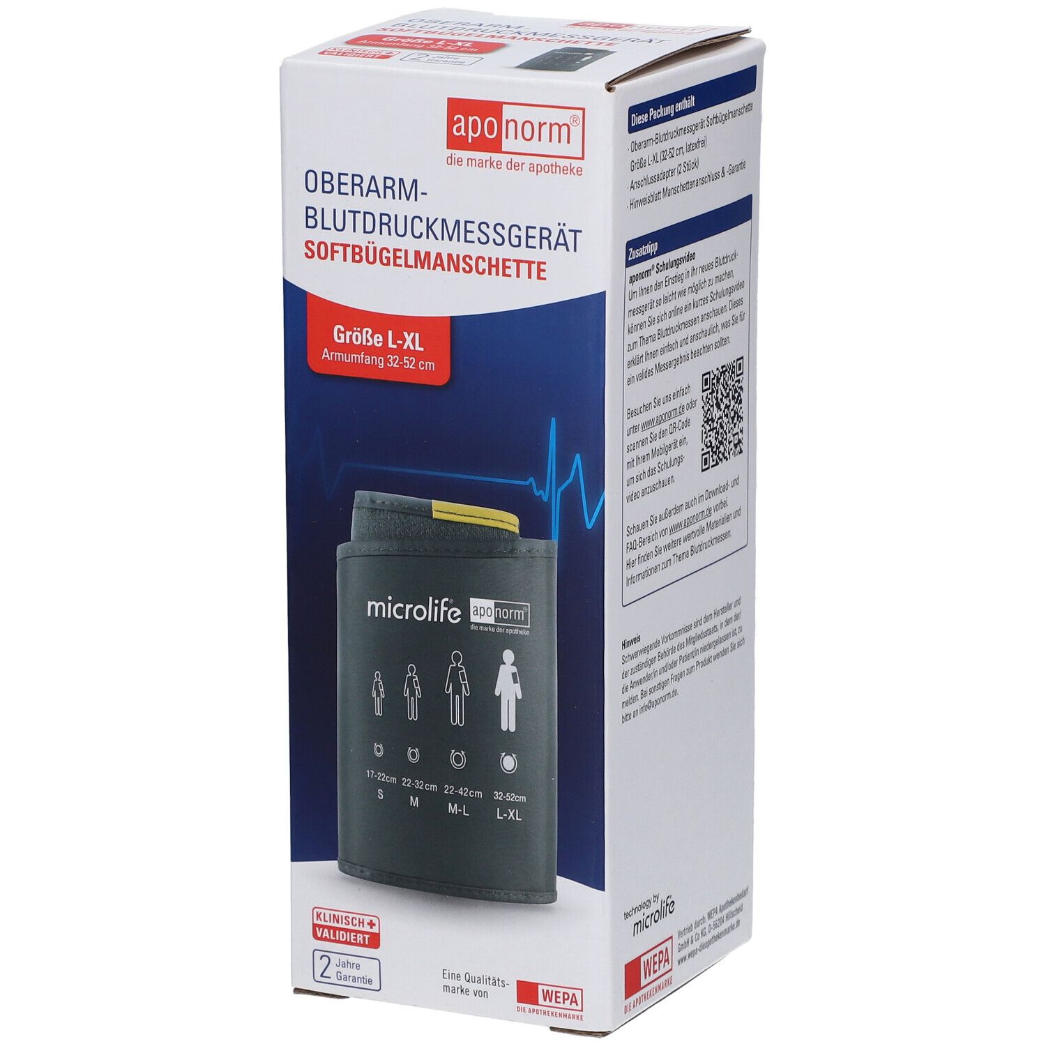 Oberarm Softmanschette Gr. L-XL 32-52 cm