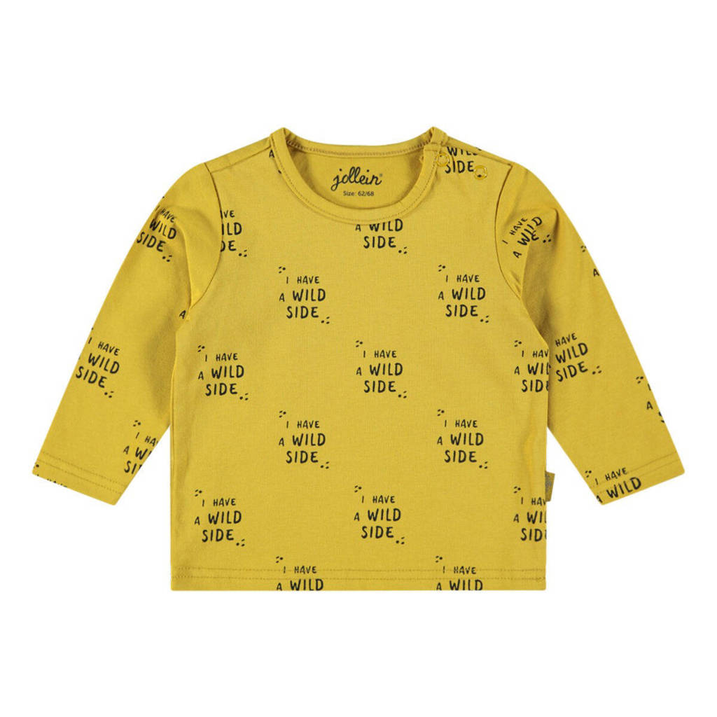 Jollein baby longsleeve met all over print geel