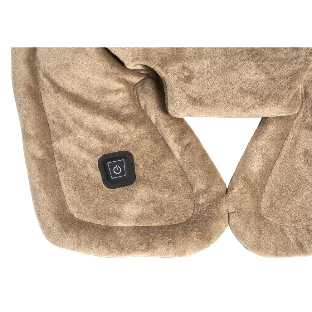 Coussin chauffant nuque épaules beige