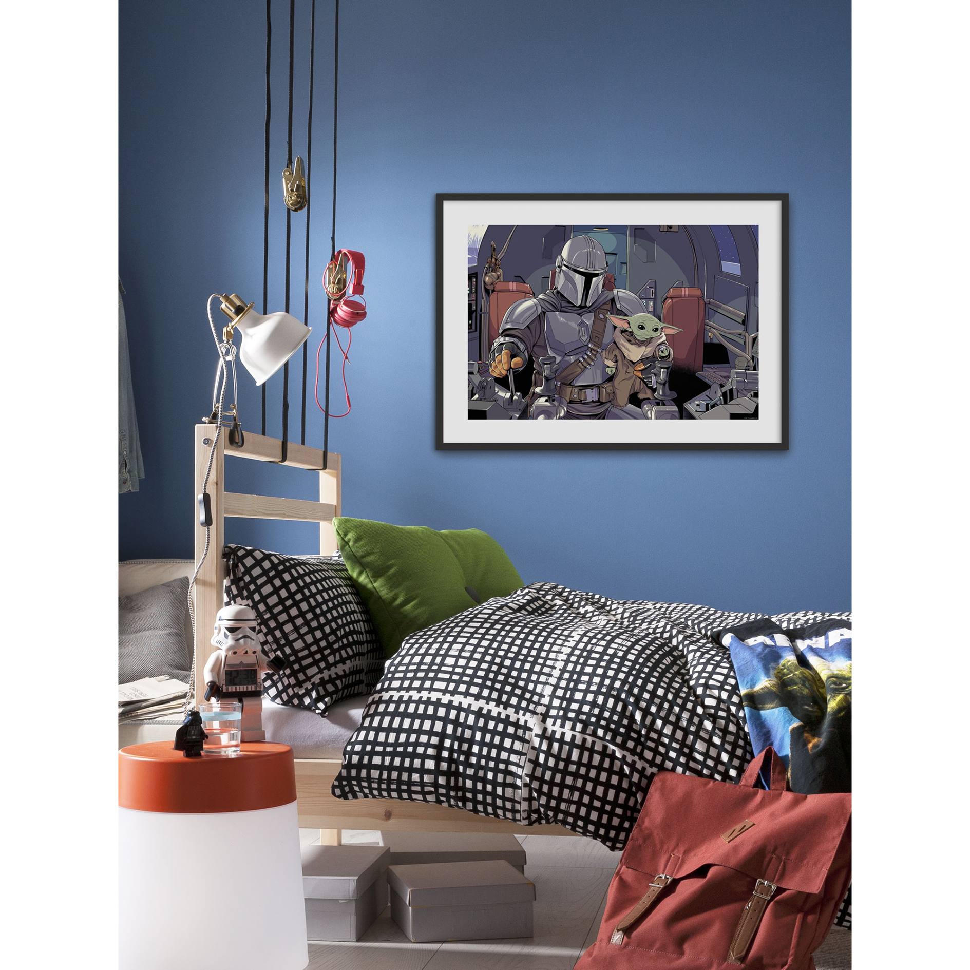 Wandbild MANDALORIAN THE CHILD COCKPIT - 70x50 cm