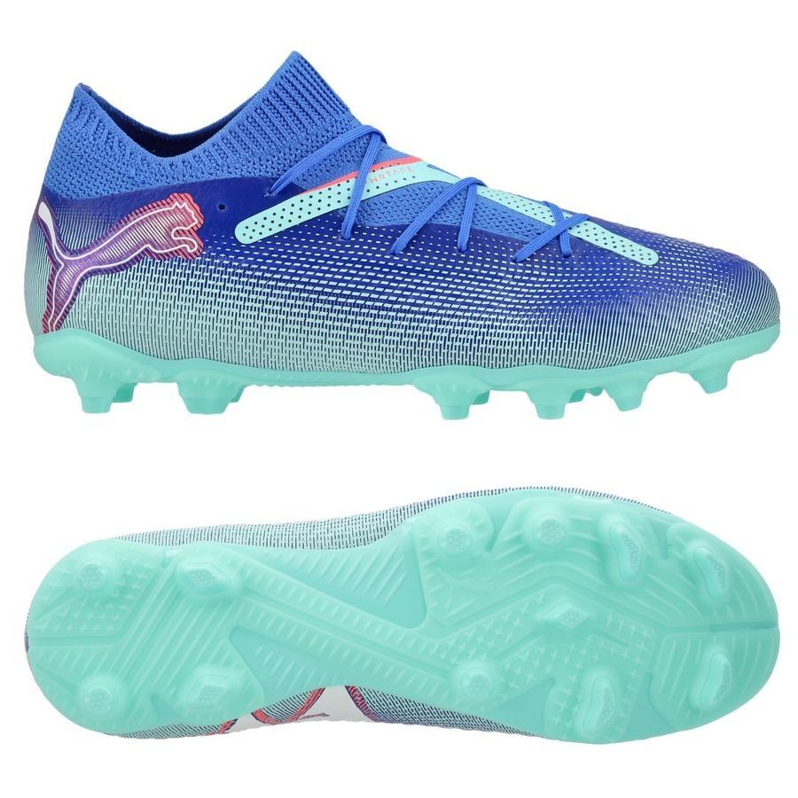 PUMA Future 7 Pro FG/AG Formula - Bleu/Blanc/Bleu Enfant