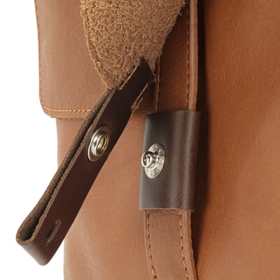 Herren-Leder Crossbag, Cognac