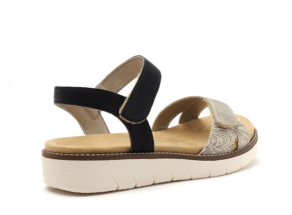 Remonte nu pieds plats femme d2049 noir