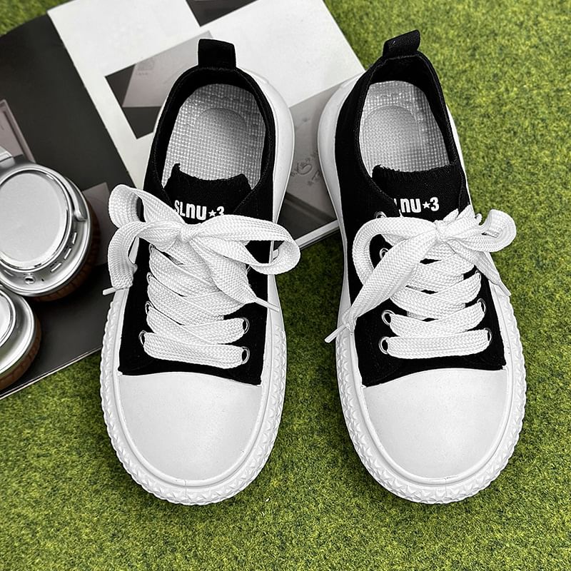 Tanzanite - Canvas Platform Sneakers