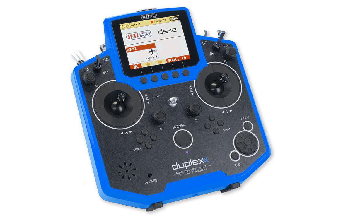 Fernsteuerung DS-12 Blau Duplex EX<br>Handlicher Sender mit Kunststoffgehäuse in Multimode Ausführung
