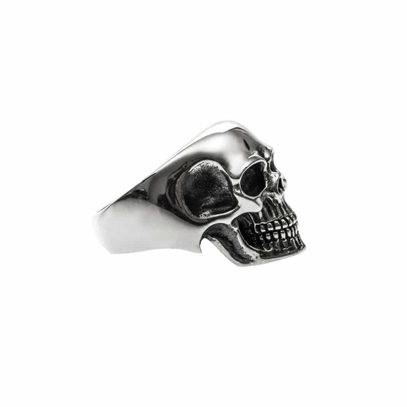 Bague Homme Tête De Mort Pure Skull Argent