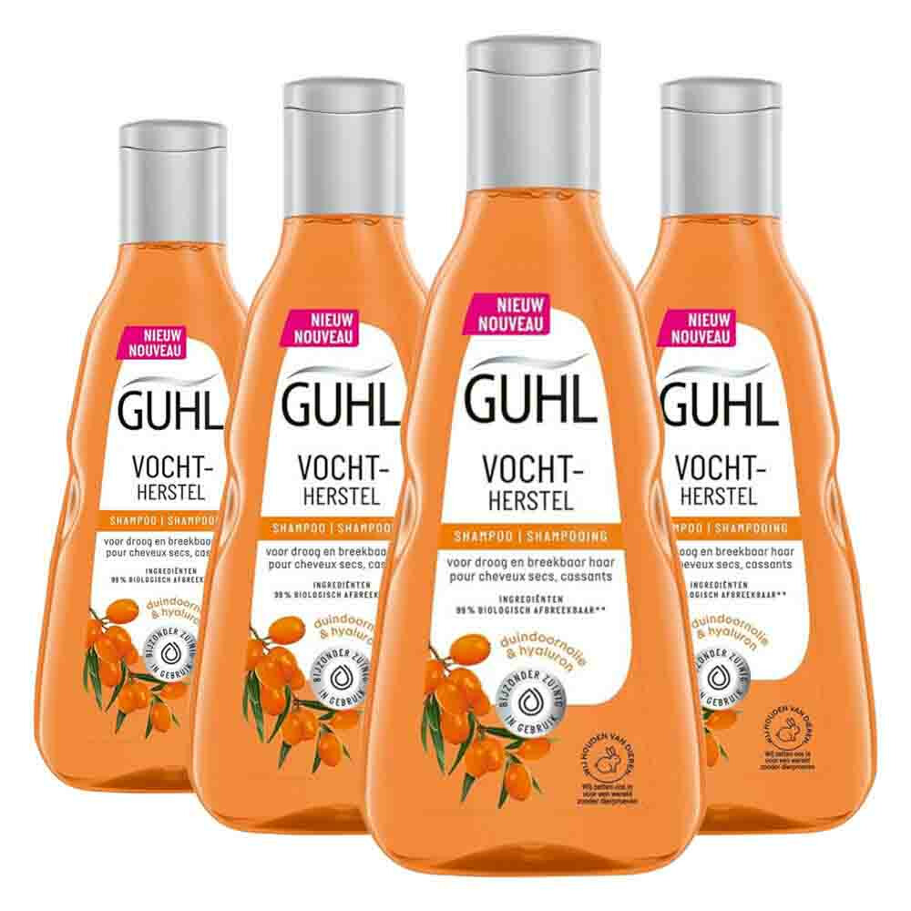 4x Guhl Vochtherstel Shampoo250 ml