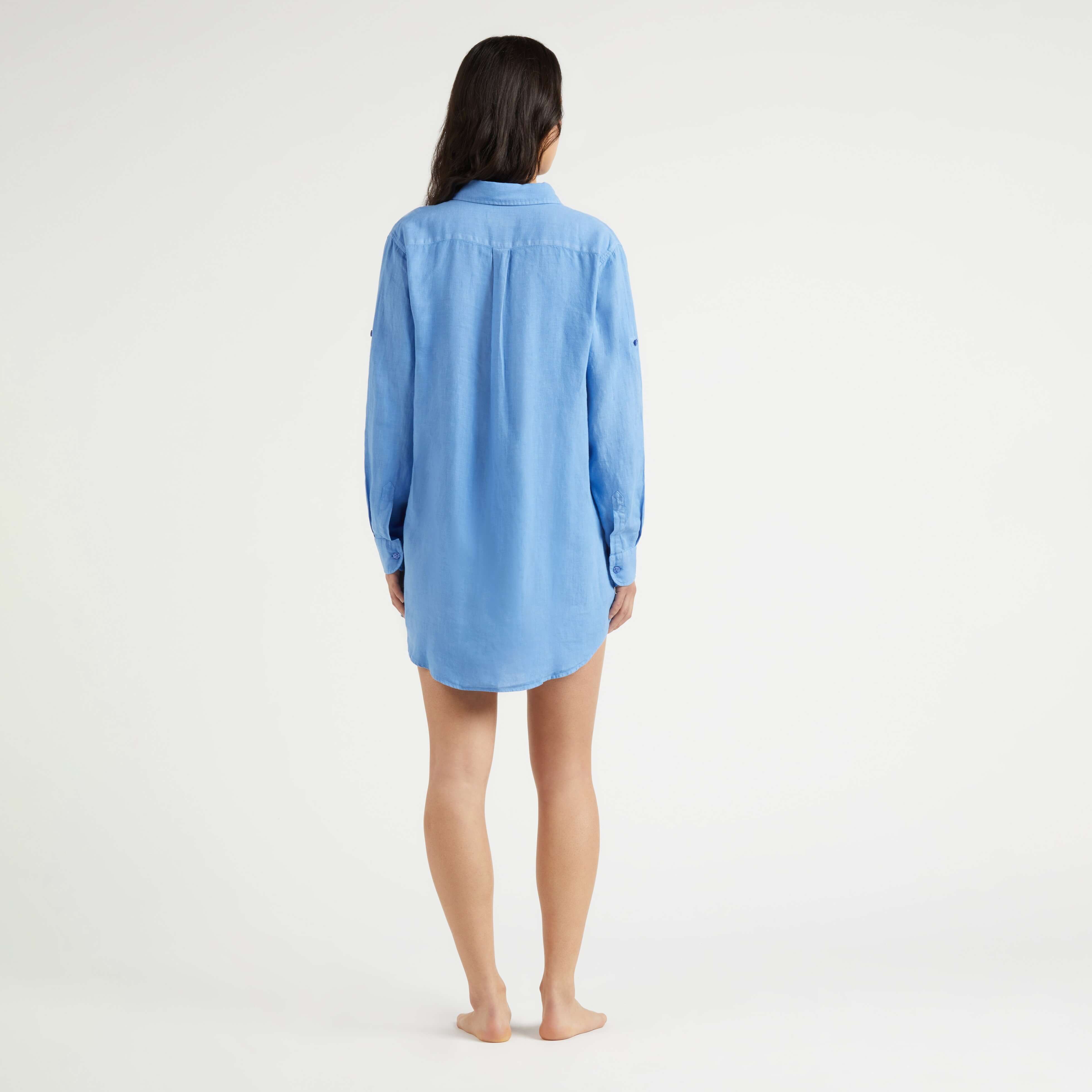 Robe chemise femme unie | Site Vilebrequin | FRGH9U10