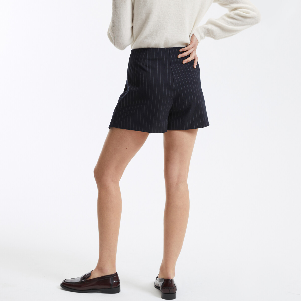 COLEÇÃO LA REDOUTE<br>Saia curta com listras de tênis