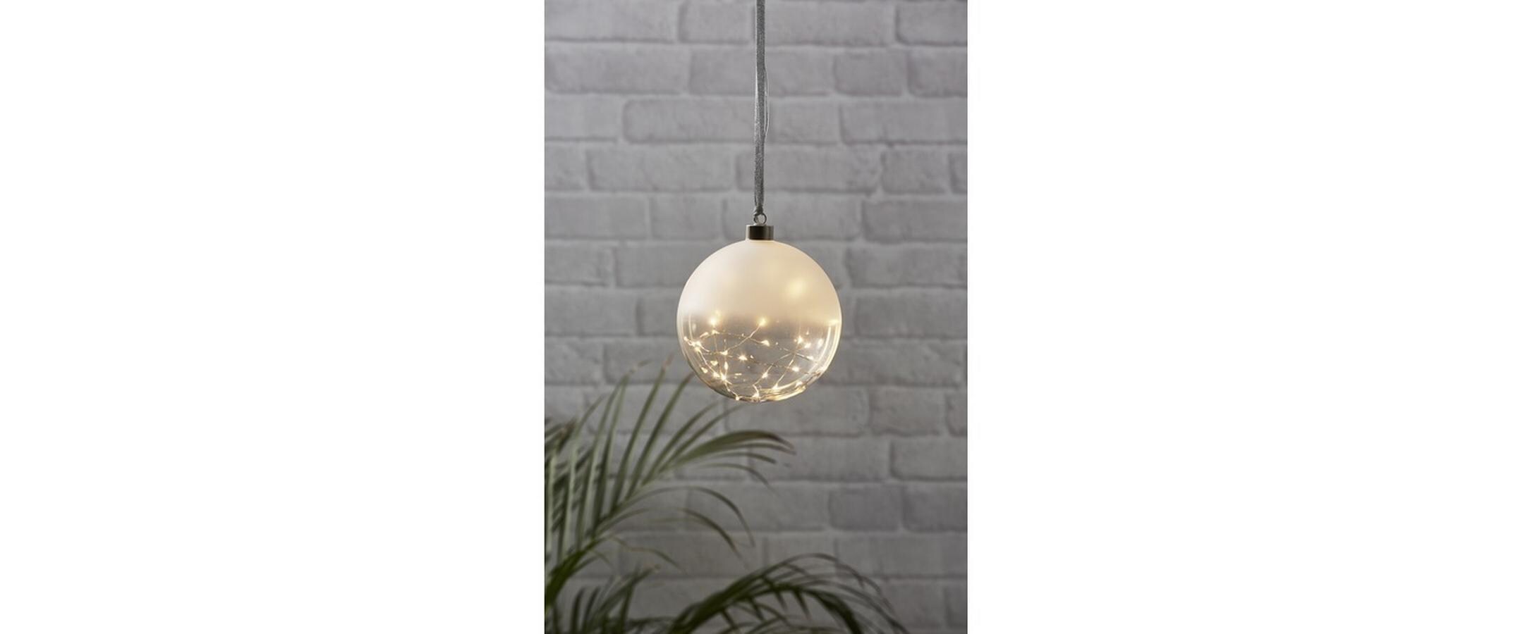 Weihnachtskugel Glow, 30 LED, 15 cm, indoorWeihnachtskugel mit Beleuchtung