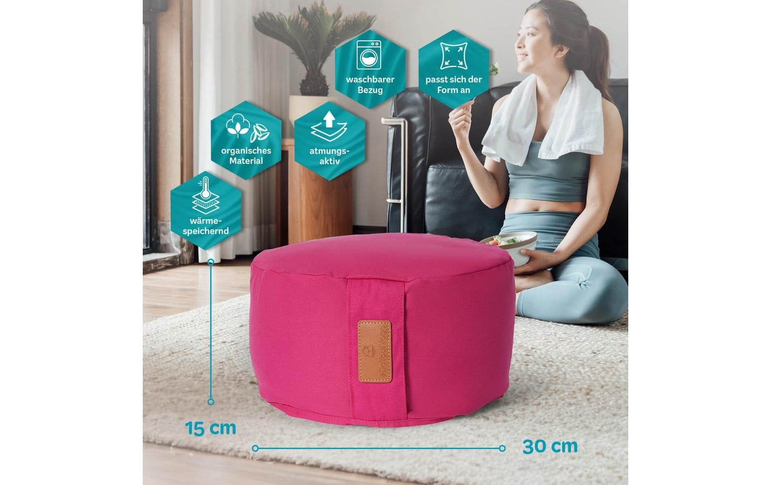 Yoga-Kissen Vishnu PinkYoga-Zubehör
