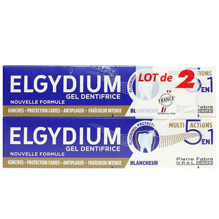 Gel dentifrice multi-actions 2x75ml