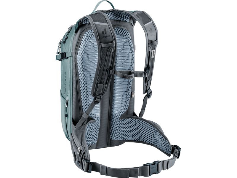 deuter Rucksack Compact 12 3 SL Dunkelgrau/Dunkelgrün Mountainbike-Rucksack