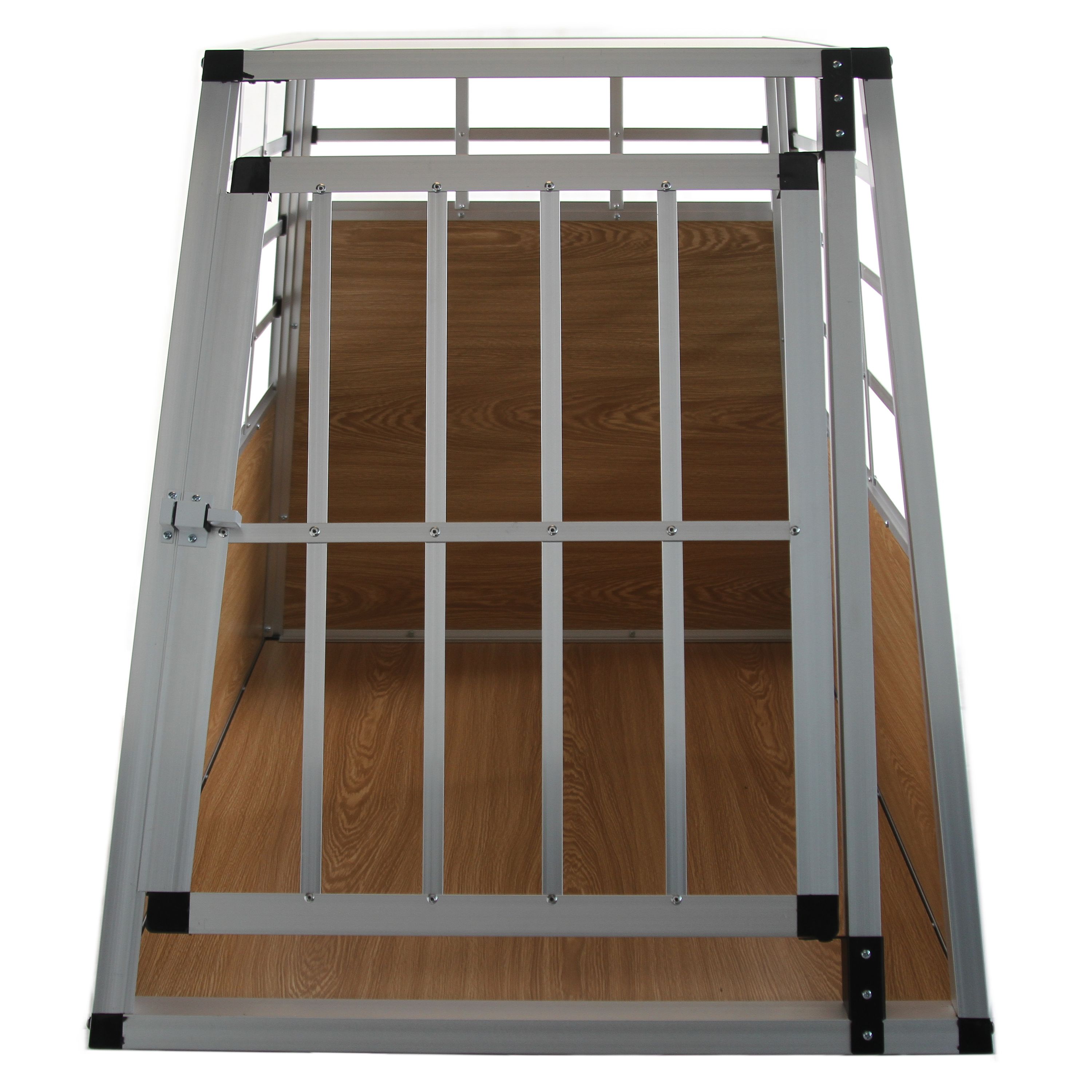 Hundebox Alu M hellbraun