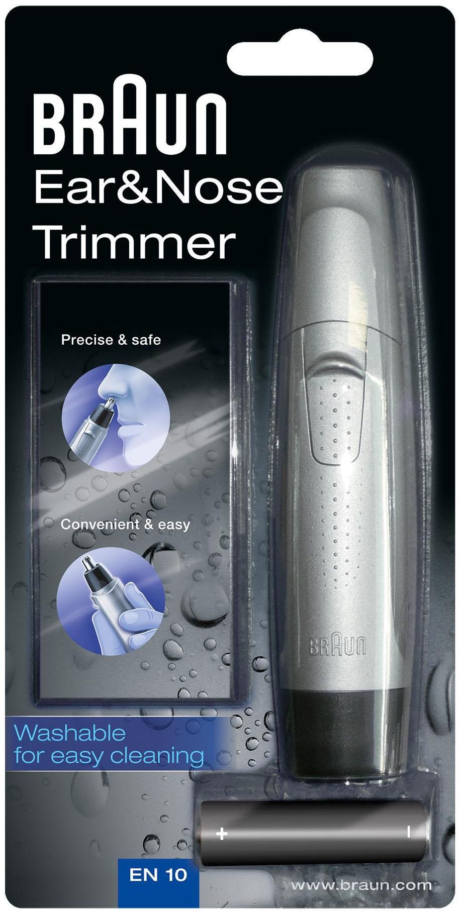 Braun Nasen- und Ohrhaartrimmer »EN10« 1 Aufsätze ergonomischen Premium-Design