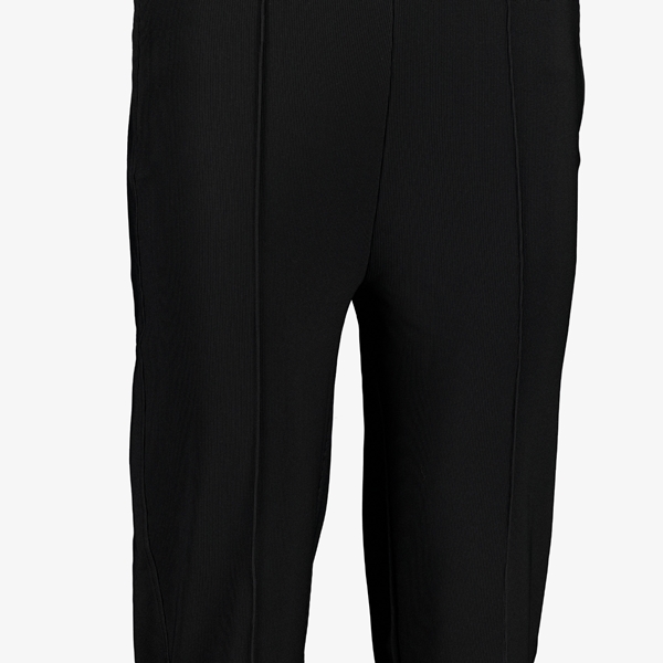 TwoDay geribde dames pantalon zwart