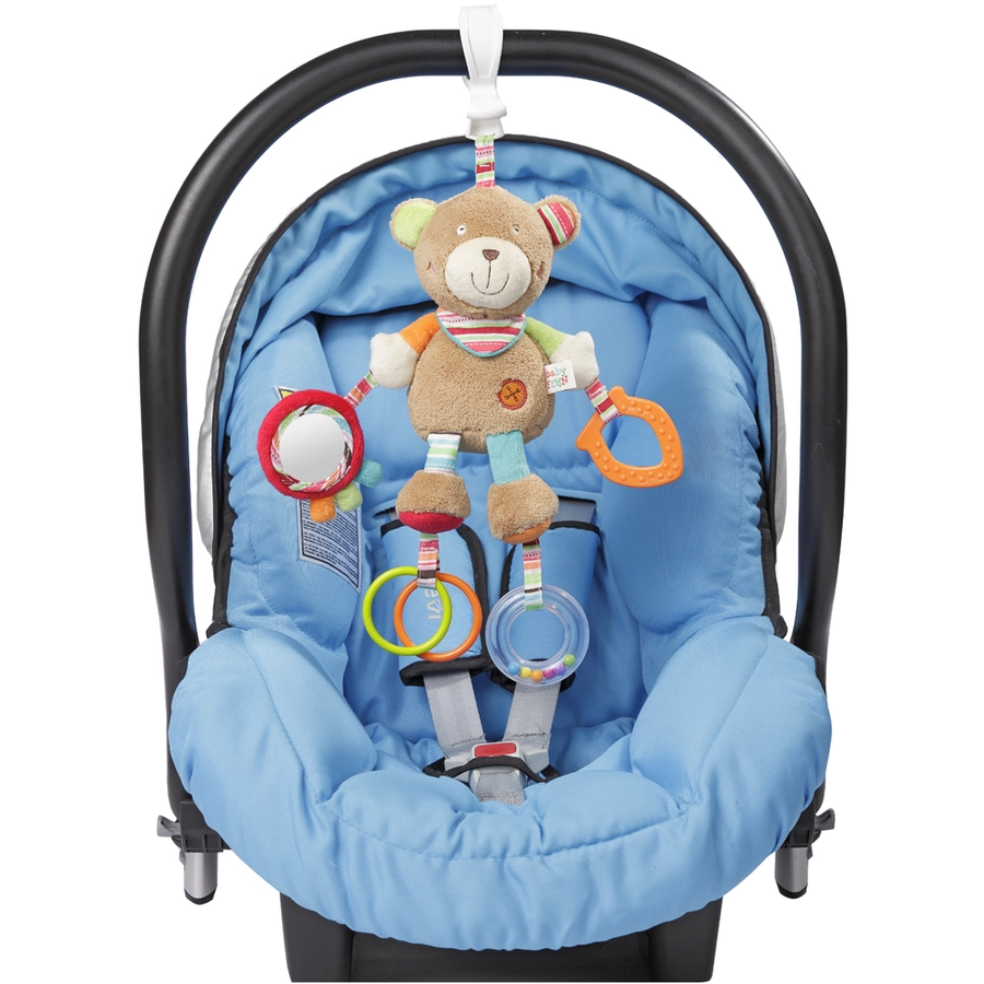 fehn® Activity-Teddy mit Klemme Oskar