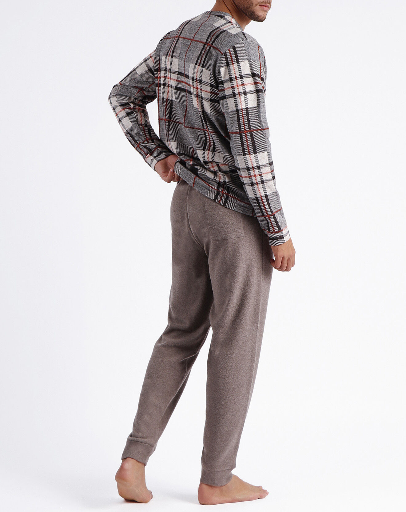 Admas Haut à manches longues & Pantalon Xavier marron