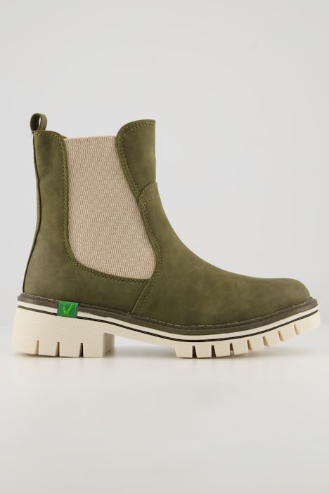 Chelesa-Boots, Jana Shoes, vegan, Veloursoptik, Weite G