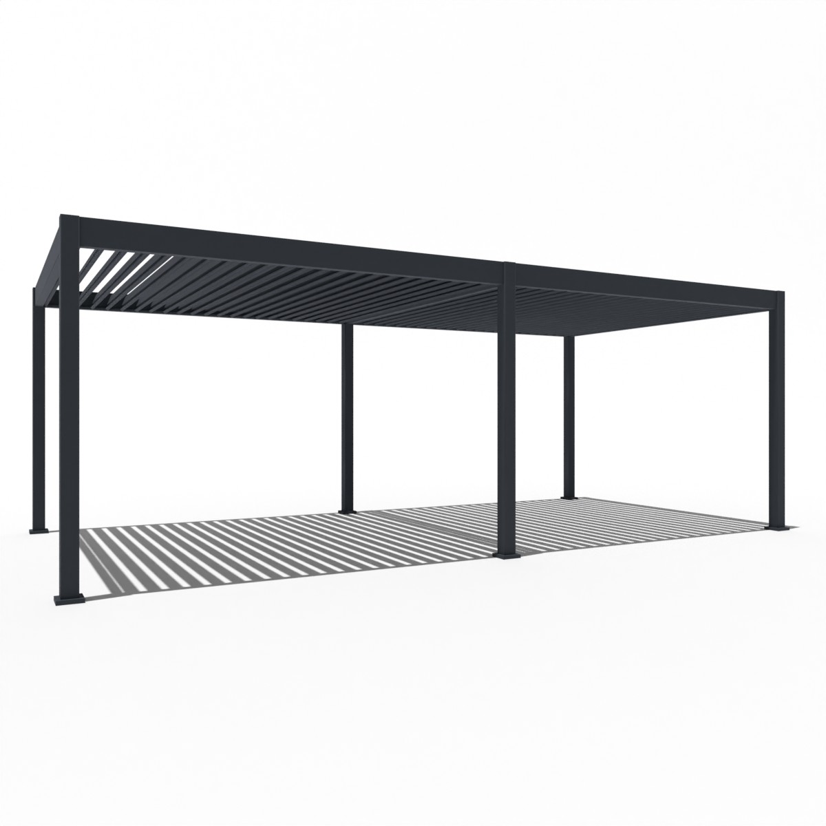 Orion Premium 360x720cm elektrische LED overkapping - antraciet