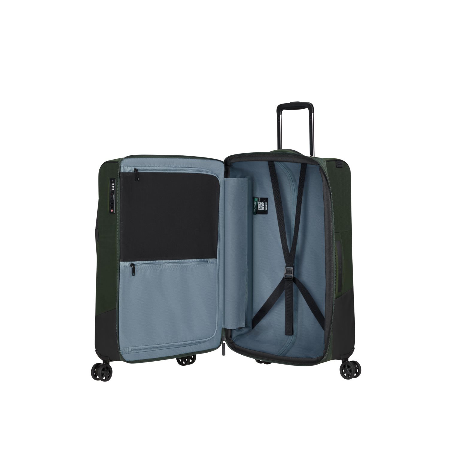 Samsonite BIZ2GO TRVL Spinner 66 DF Expandable earth green