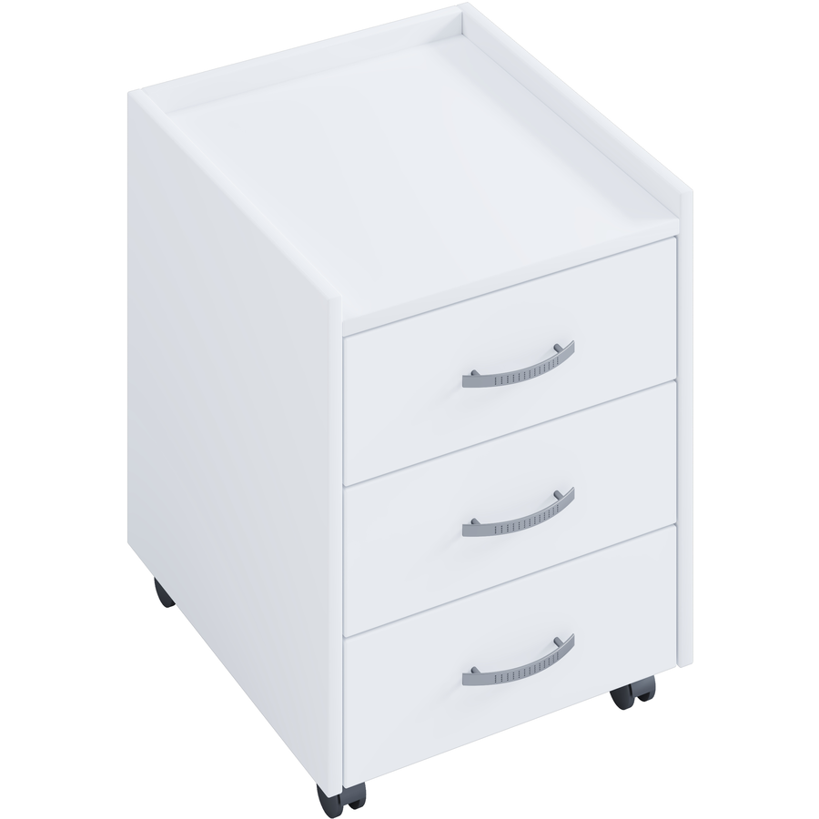nonjoo. Rollcontainer Qubik-white mit 3 Schubladen