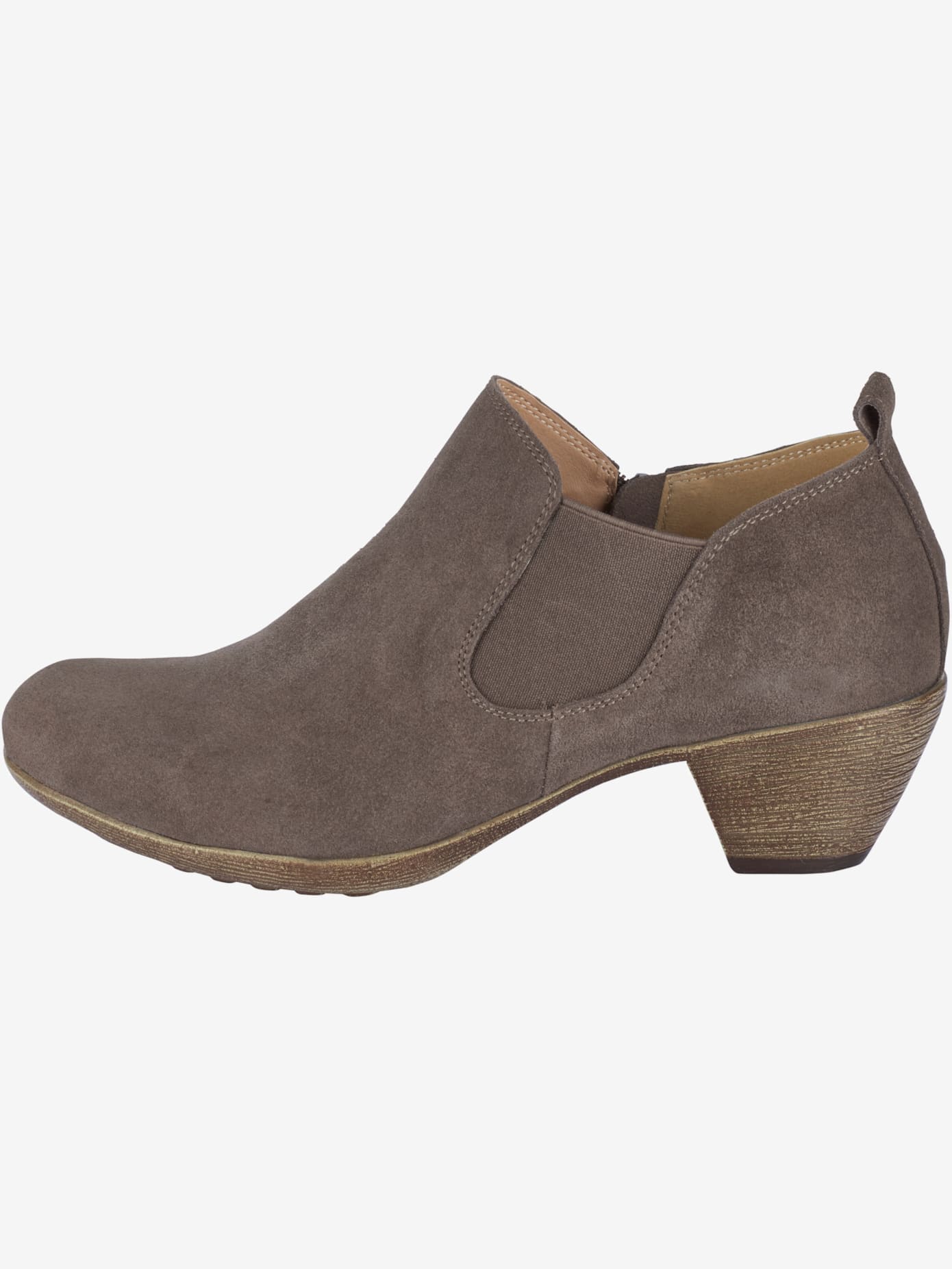 Bottines cuir velours de vache.