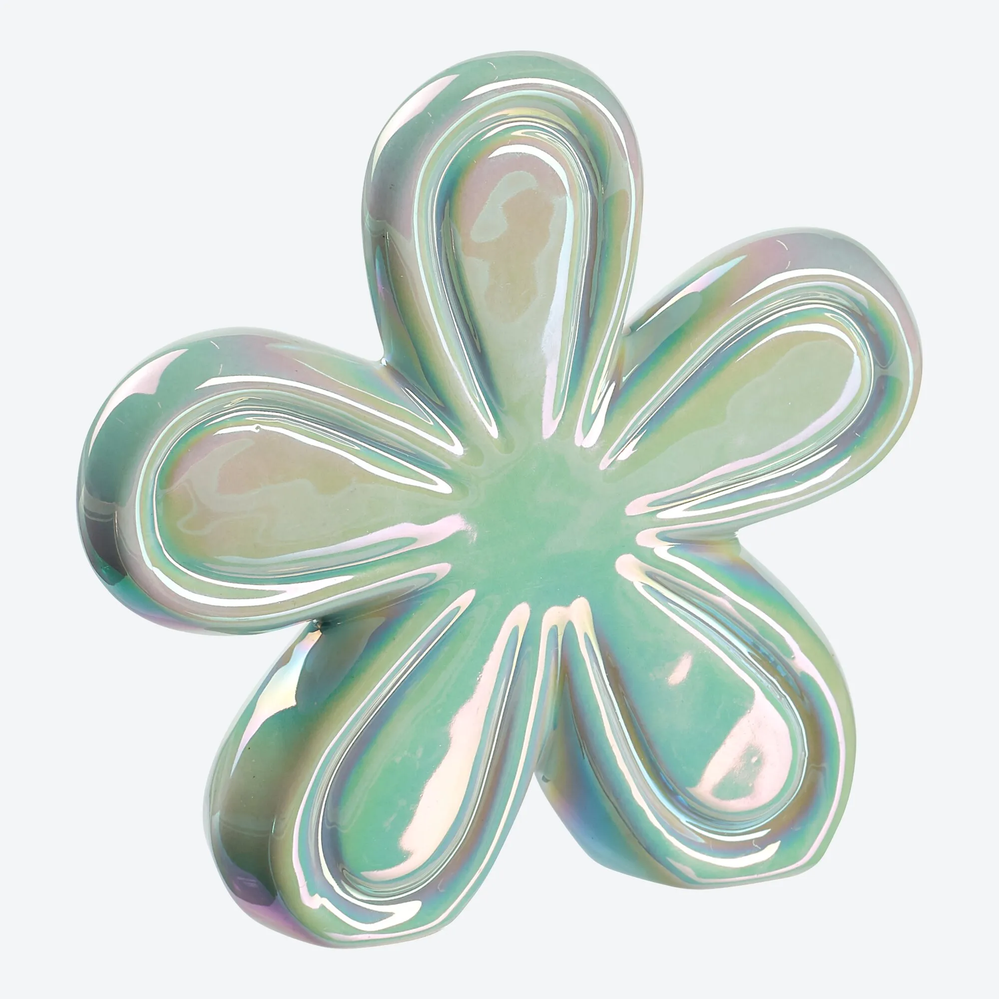 Deko-Blume in Perlmutt-Optik, ca. 12x3x12cm