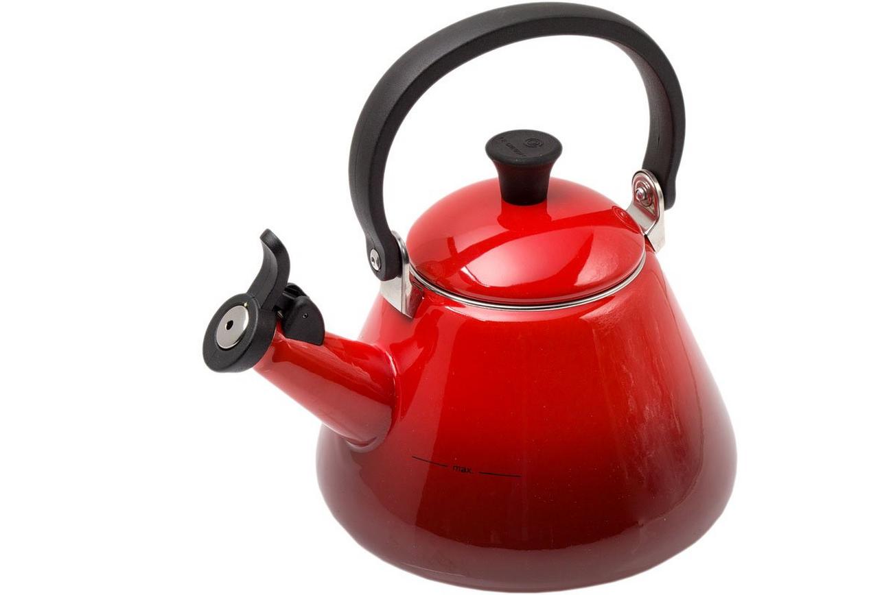Le Creuset Kone fluitketel 1,6L, kersenrood