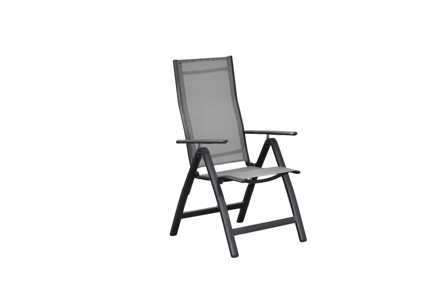 Carrara tuinstoelen, opvouwbaar, grafiet/diamantbruin, set van 2